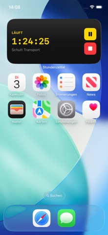 Stundenzettel für Handwerker screenshot