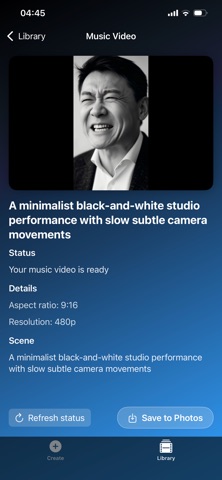 AI Music Video Studio iPhone screenshot