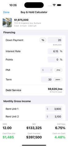 ListingVibes: Deal Calculators Screenshot 6 of 10