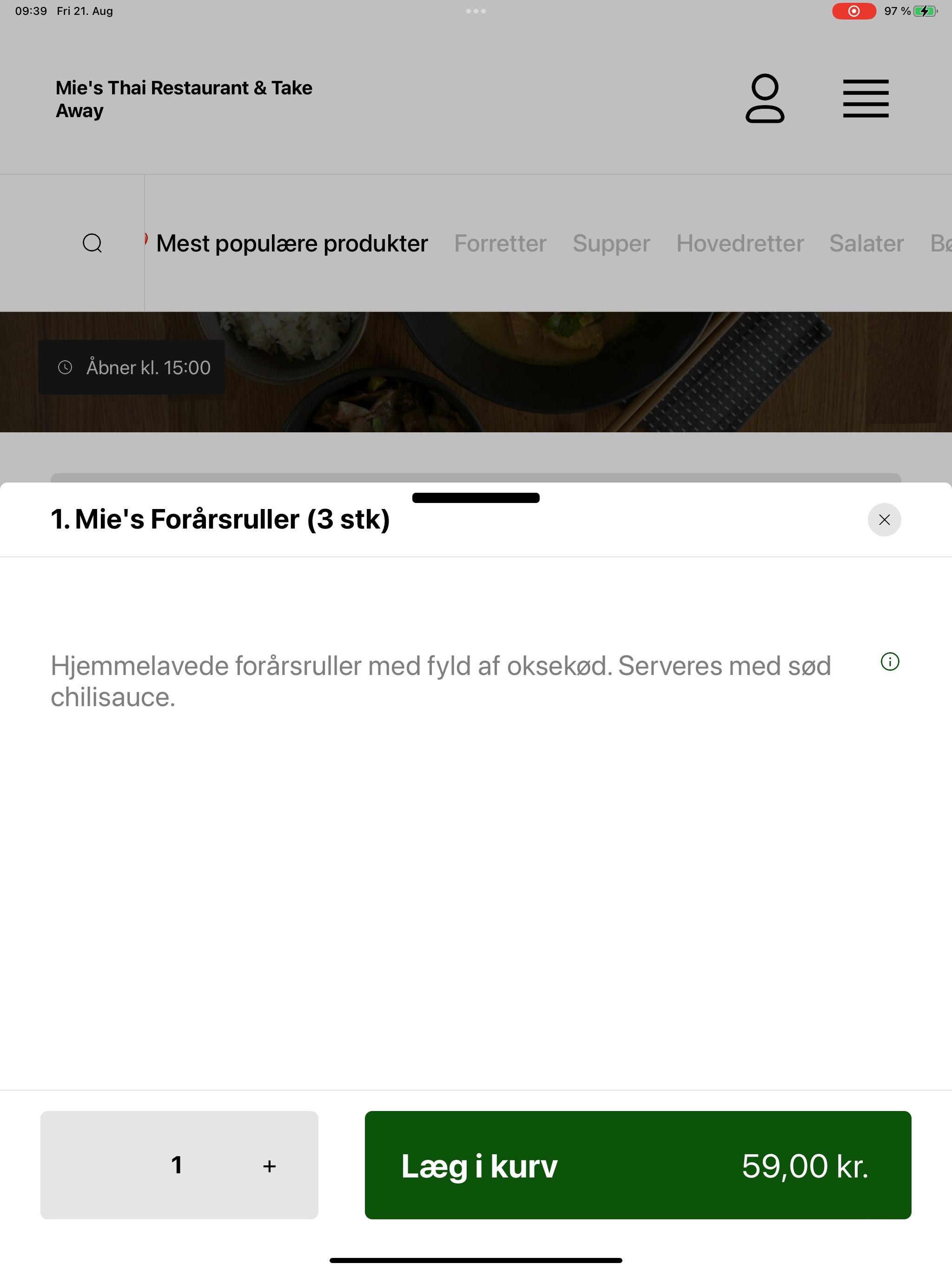 Mie's Thai Restaurant Vejle screenshot 16