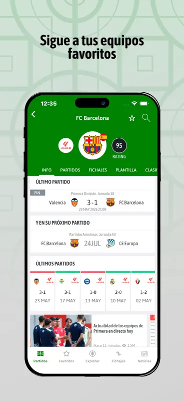 BeSoccer: Resultados de Fútbol screenshot 4 of 6