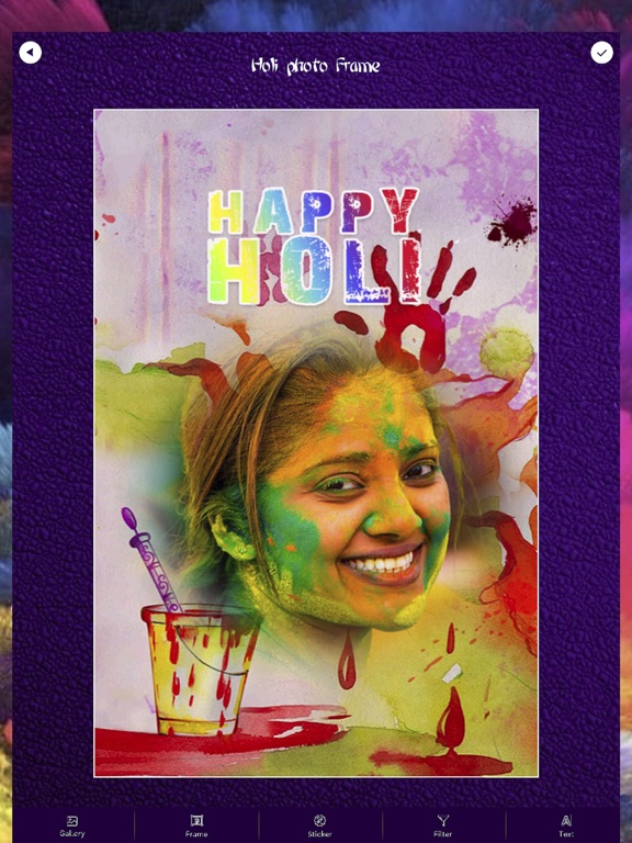 Screenshot #4 pour Holi Festival Colorful Frames