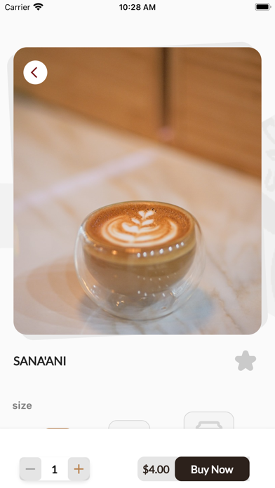 Sanaa Cafe Screenshot