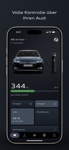 myAudi iPhone screenshot 1