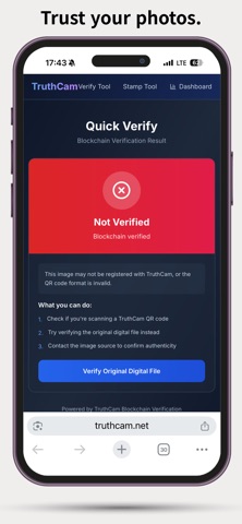 TruthCam (timestamp) screenshot