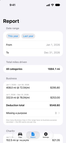 Mile Ledger: Mileage Tracker screenshot 4
