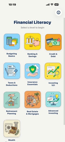 Financial Quiz iPhone screenshot