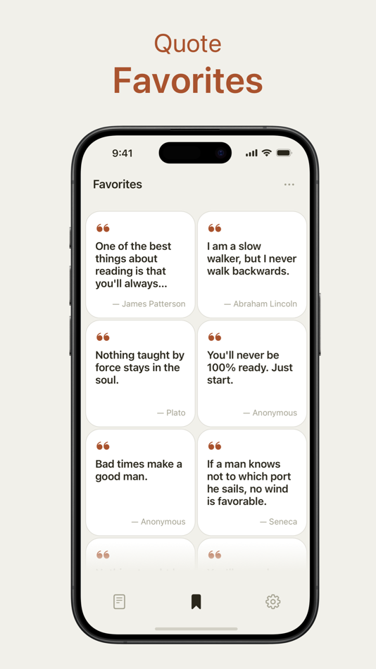 #2. Quotz - The power of quotes (iOS) 由: 正新 杨