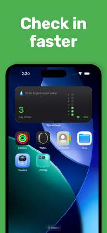 StreakSeed iPhone screenshot