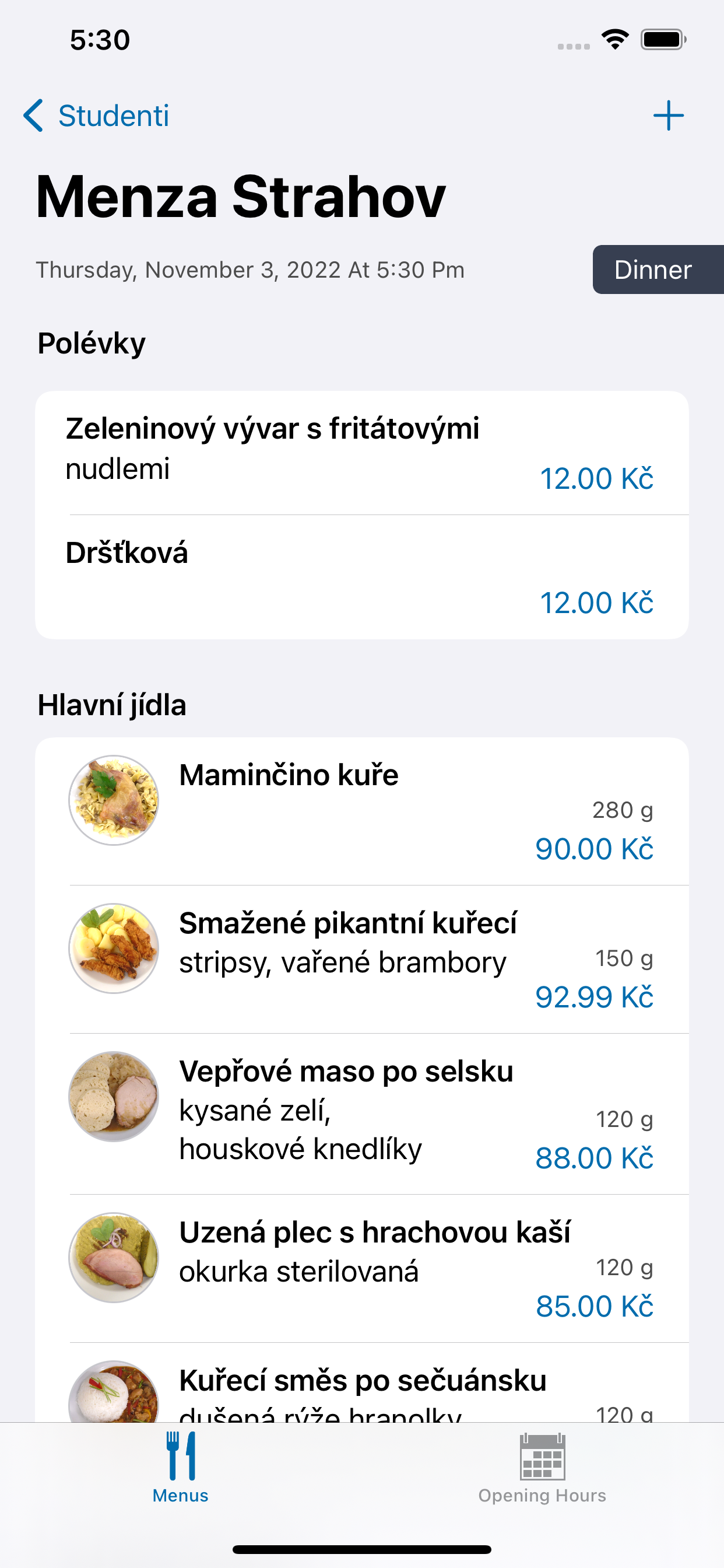 Menzy ČVUT