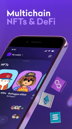 Captura de pantalla de Kraken Wallet: Crypto & DeFi en iPhone 2
