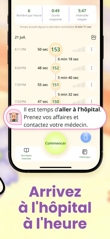 Compteur de contraction screenshot 3 of 6
