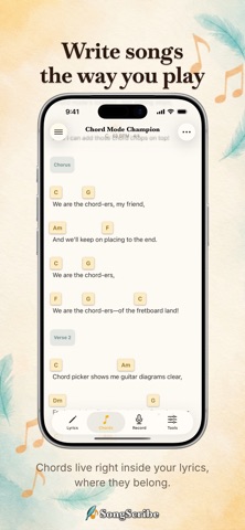 SongScribe iPhone screenshot