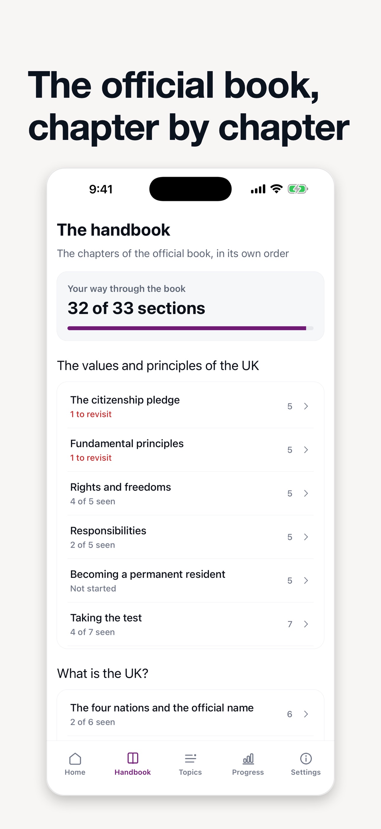 Screenshot 2 of Life in the UK Test Coach