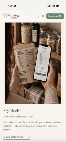Food Allergy Ally screenshot
