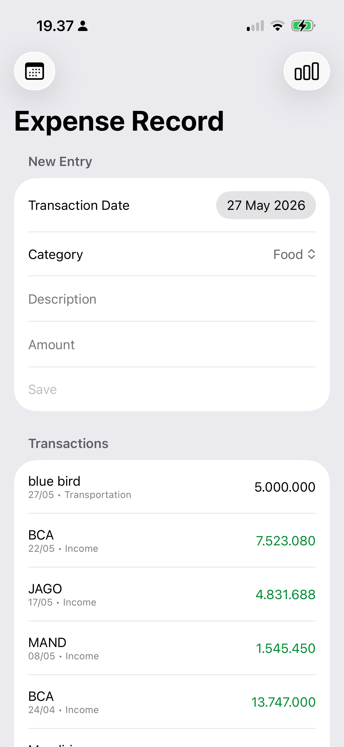 ExpenseRecord screenshot 3