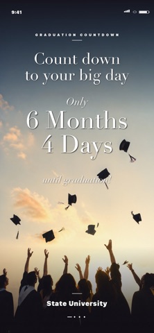 Graduation Countdown  ‎ iPhone screenshot