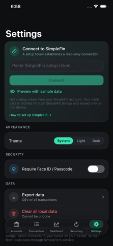 FinApp — Private Money Tracker Screenshot 9 of 10