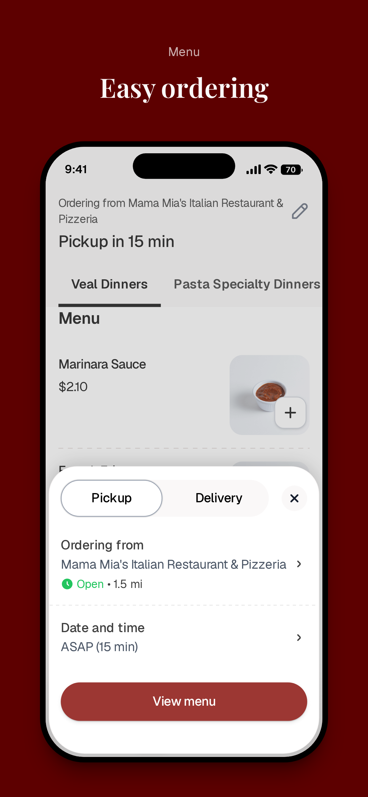Mama Mia's Italian Restaurant screenshot 3