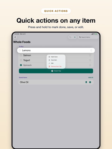 Store Buddy - Shopping List iPad screenshot