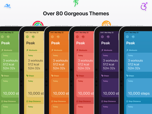 ‎Peak: Fitness Widgets Screenshot