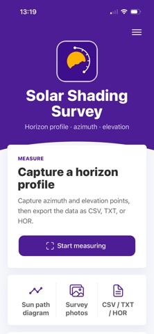 Solar Shading Survey Screenshot 1 of 3