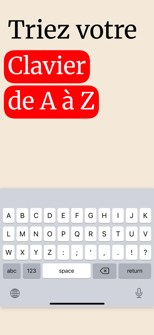 Screenshot #1 pour Clavier Disposition ABCDEF