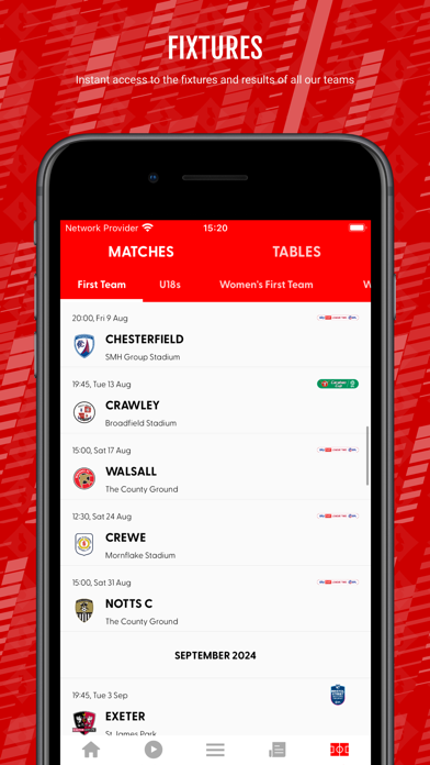 Swindon Town FC Screenshot