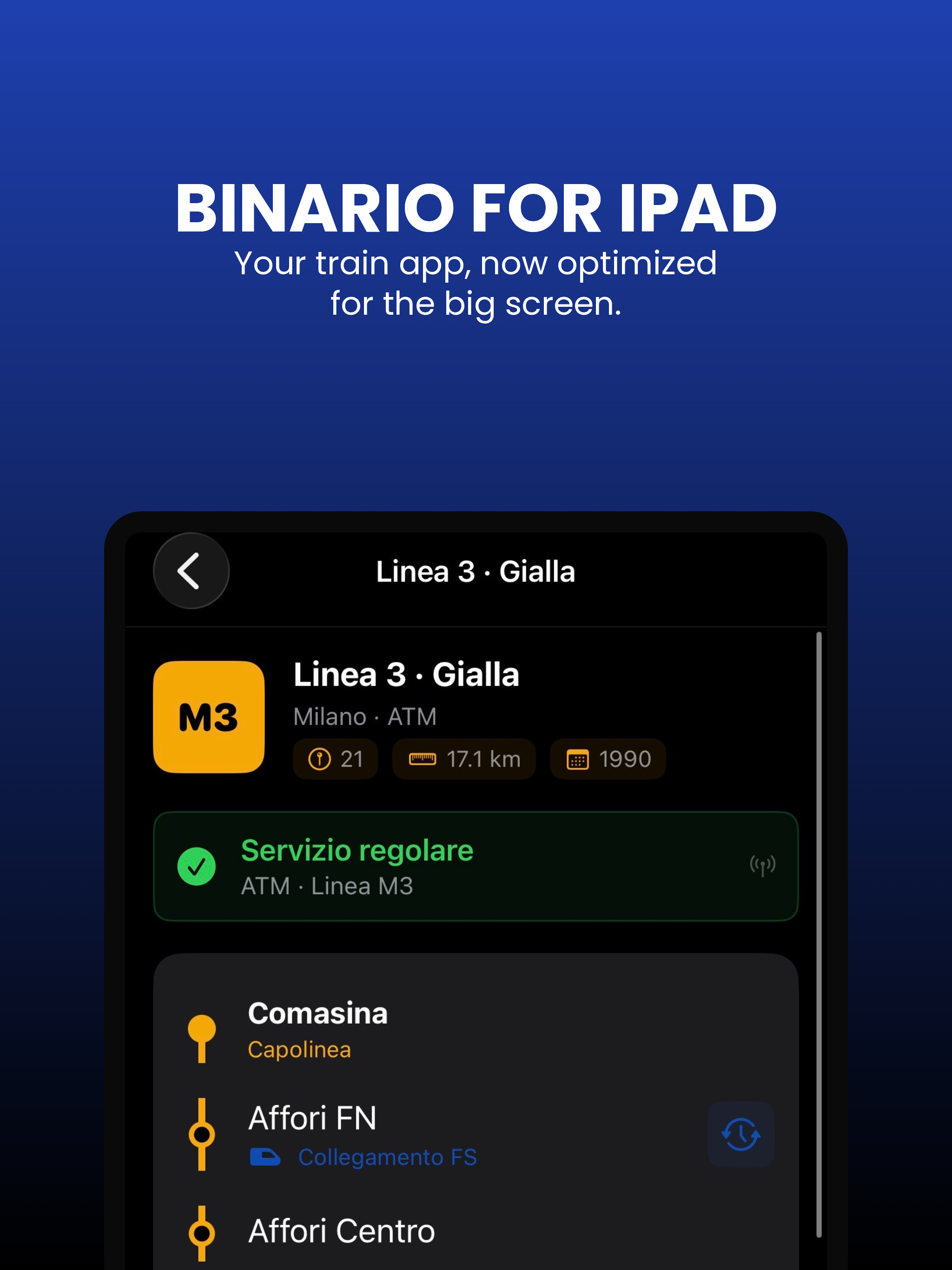 BinarIO: Train & Metro Live