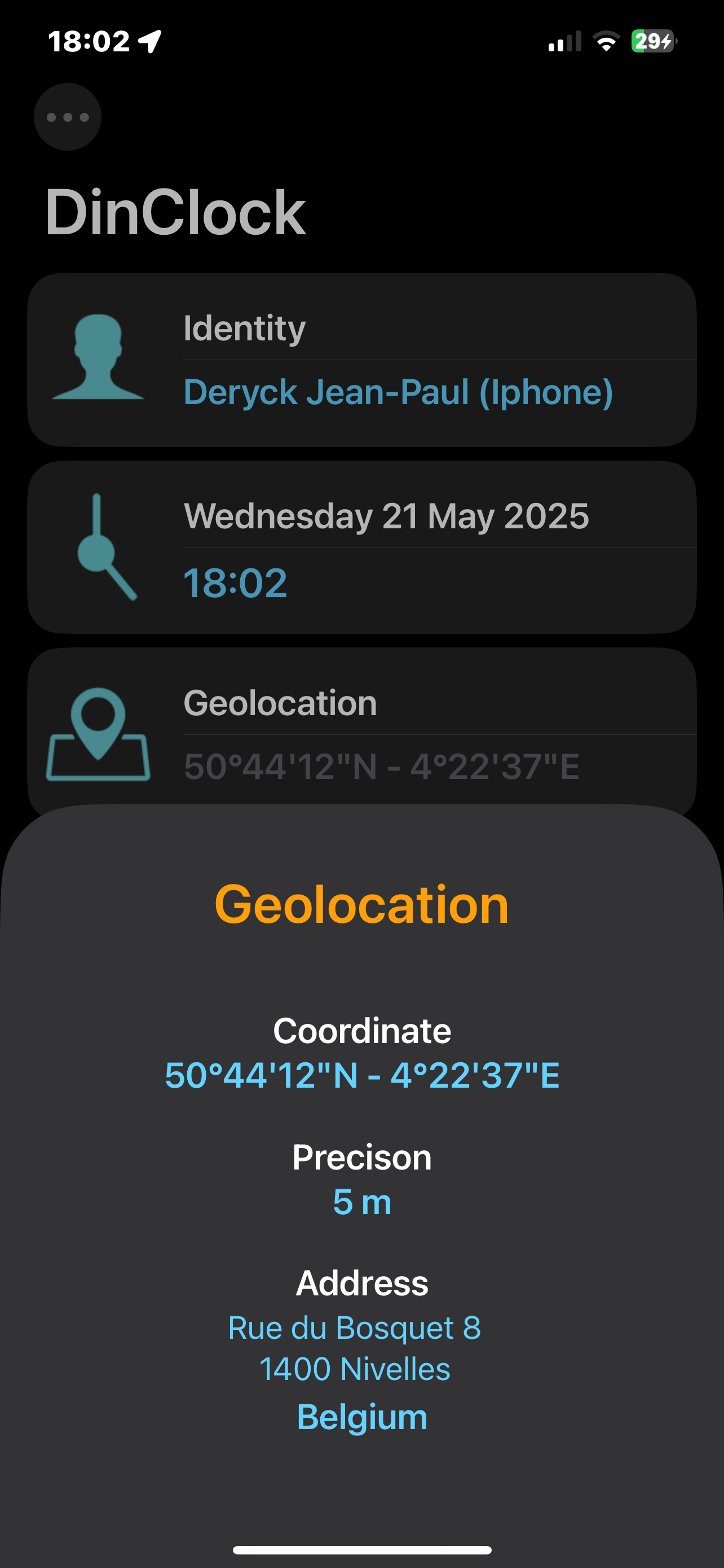 DinClock mobile screenshot 3