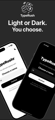 TypeRushr – Fast Typing Game iPhone screenshot