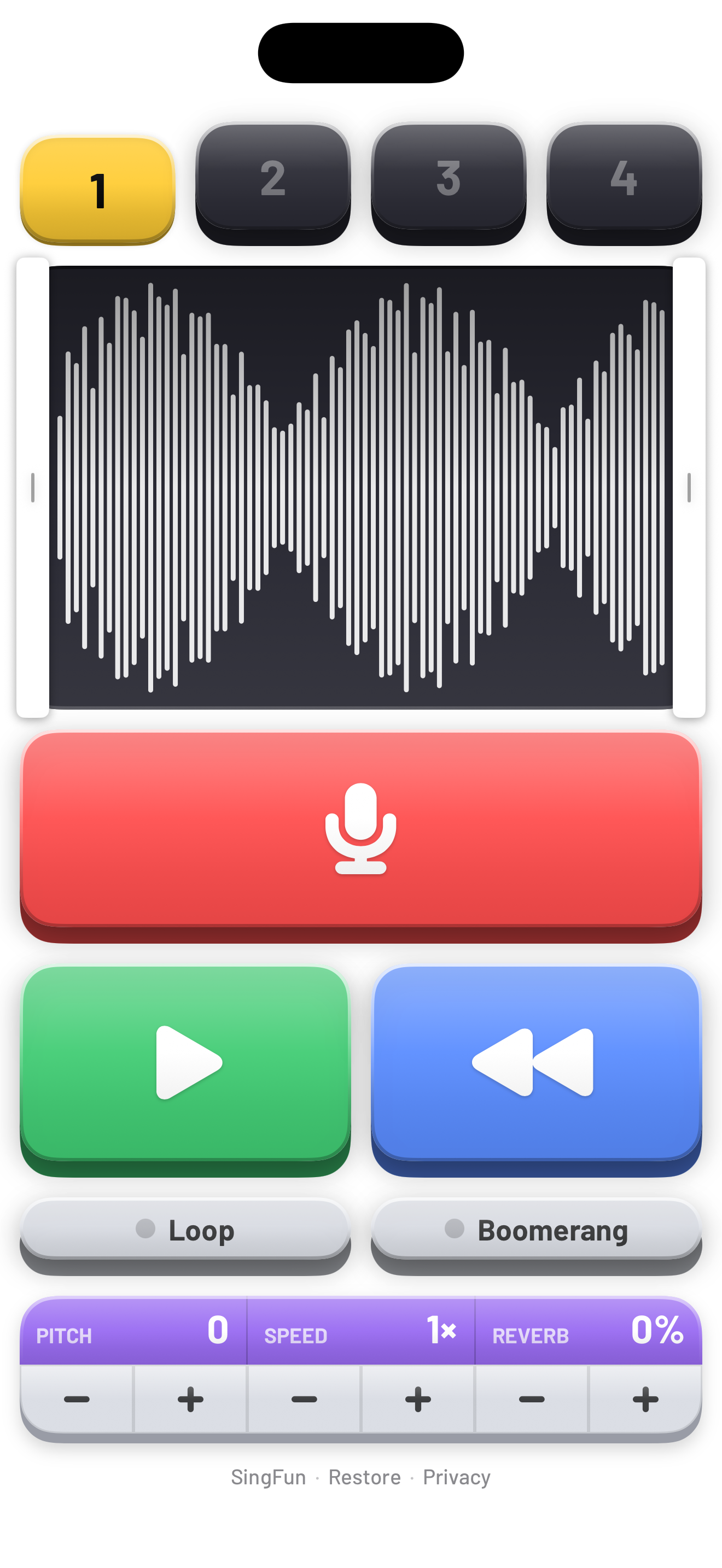 SingFun: Reverse Audio Singing