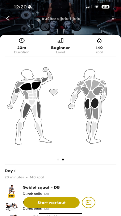 Ripped Fitness Screenshot