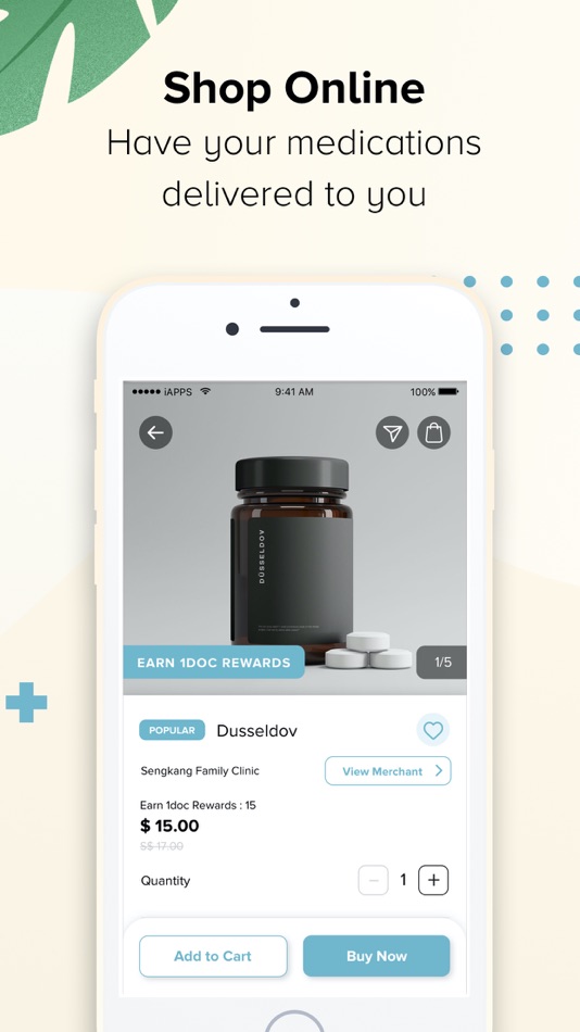 #5. 1doc (iOS) 由: iAPPS PTE LTD
