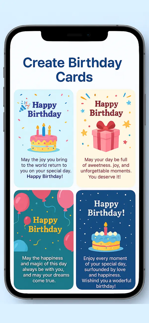 Screenshot #2 pour Carte d'anniversaire .
