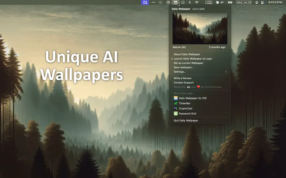 Screenshot 2 of Daily Wallpaper HD: AI & Bing 2.1.11