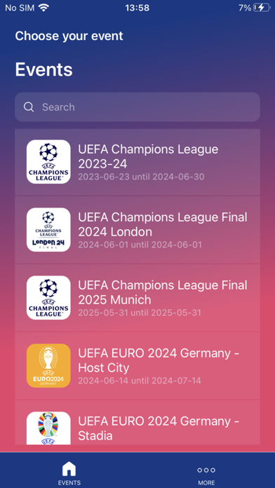 UEFA VISTA Suite Screenshot