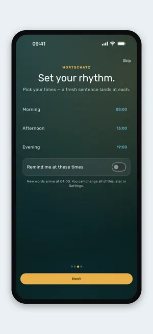 Wortschatz: German Words a Day screenshot 4