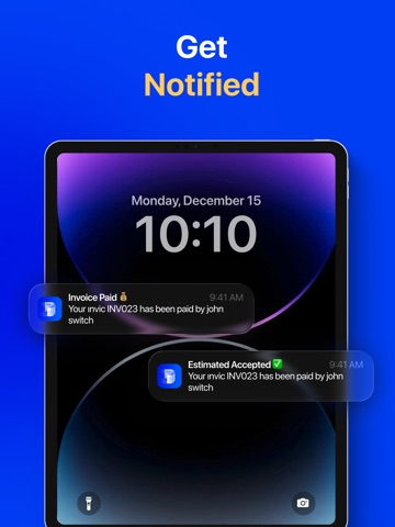 InvoiceGo Simple Invoice Maker iPad screenshot