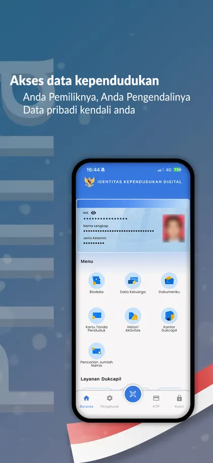 Captura de tela 4 de 6 de Identitas Kependudukan Digital