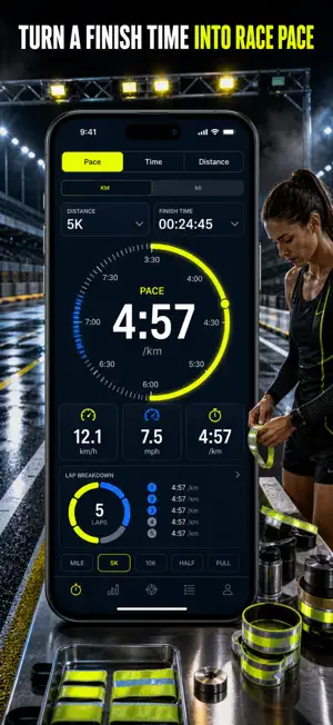 Running Pace Calculator Splits screenshot 1