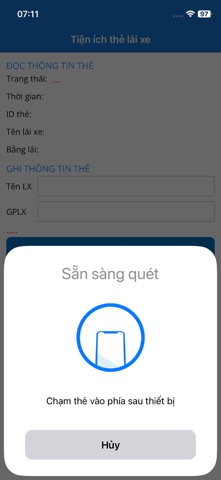 Ghi thẻ lái xe iPhone screenshot 1
