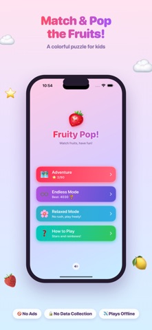 Fruity Pop! Kids Match 3 screenshot 1