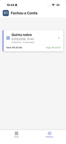 Fechou a Conta screenshot