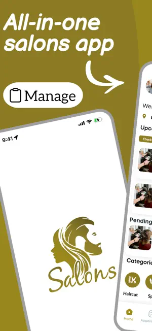 Salons - Manage screenshot 1