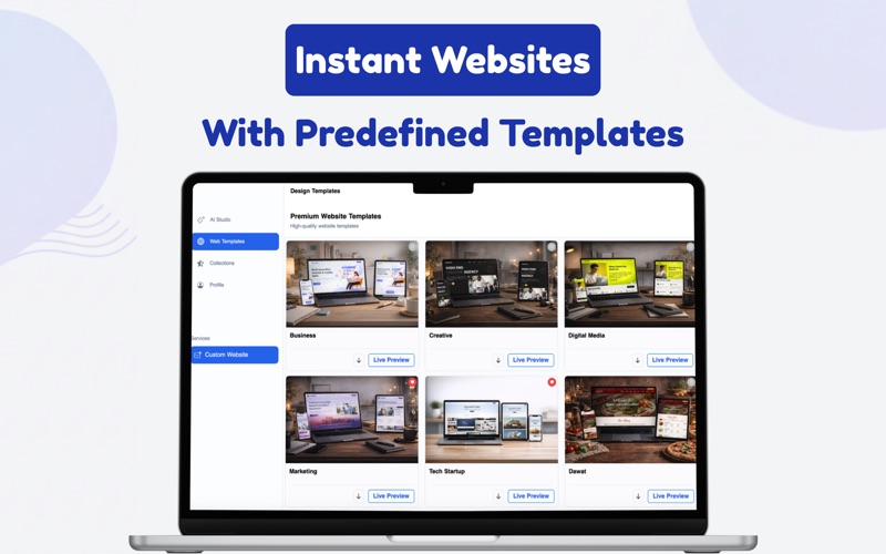 RapidSite : AI Website Builder screenshot