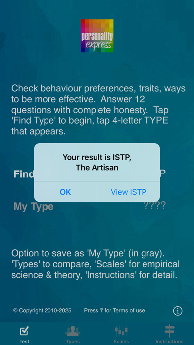 Personality Express Screenshot