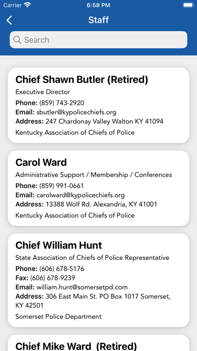 Kentucky Chiefs of Police Screenshot