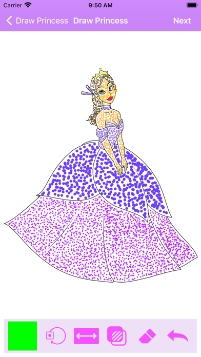 Princess Coloring Pages Game Screenshot