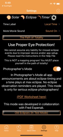 Solar Eclipse Timer Screenshot 7 of 10